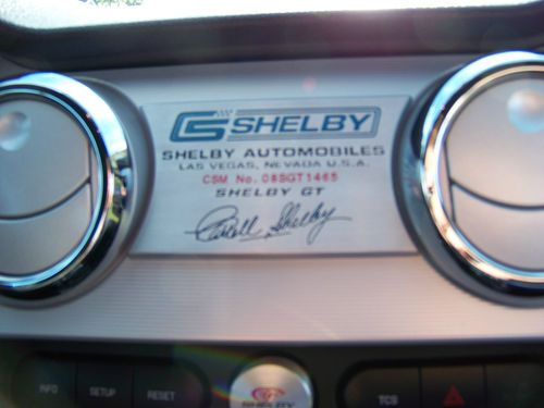Like new vista blue carol shelby signed and authenticated 2008 shelby mustang gt