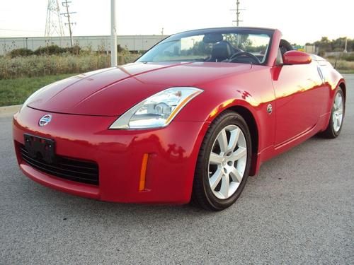 1-owner 2004 nissan 350z touring roadster convertible 6-speed manual leather