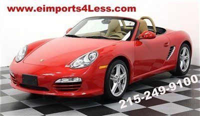 Convertible automatic trans boxster 09 red/beige paddle shifters 18s pdk trans
