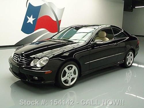 2005 mercedes-benz clk500 sunroof power shade only 65k texas direct auto