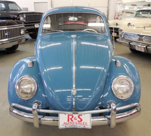 1959 volkswagen beetle - classic &#034;capri&#034; blue