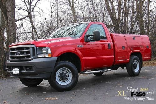 2004 ford f-250 4wd pickup/utility truck 5.4l triton v8 *one owner* clean!! wow!