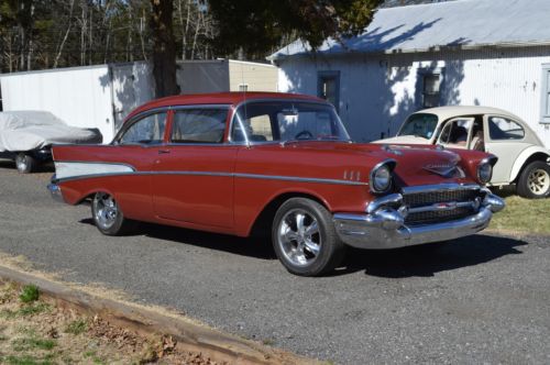 1957 chevy belair post sbc auto very nice driver 57 tri five turn key and go
