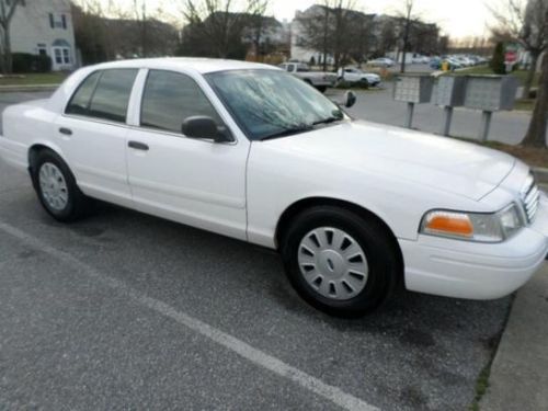 Police interceptor - 2008 ford crown victoria - immaculate white