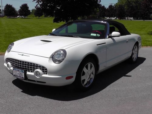 2002 ford thunderbird premium convertible - with removable hardtop - 1 owner