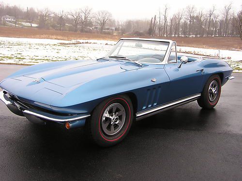 1965 corvette 327/300 hp 4 speed numbers match convertible