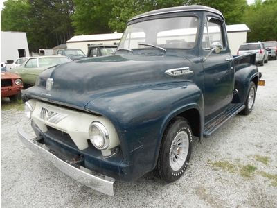 1954 54 ford f100 pickup truck step side v8 f-100 auto automatic ford-o-matic