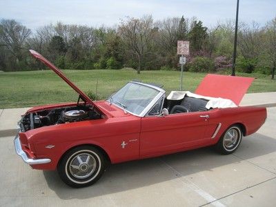 1965 ford mustang 289 v8 factory a-code convertible automatic