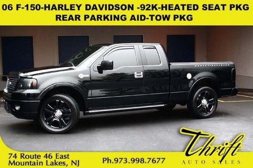 06 f-150 harley-davidson-92k-deluxe heated seat pkg-rear parking aid-tow pkg