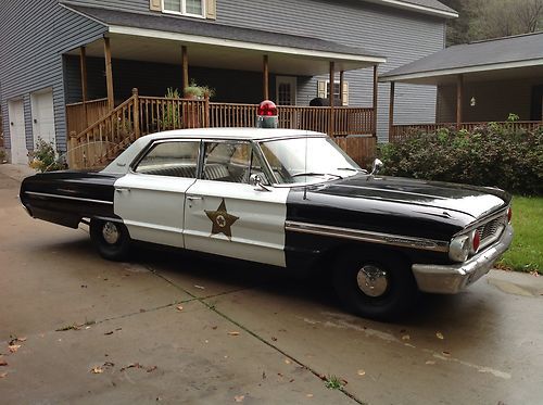 1964 ford galaxie 500 base 4.7l andy griffith police car mayberry autographed