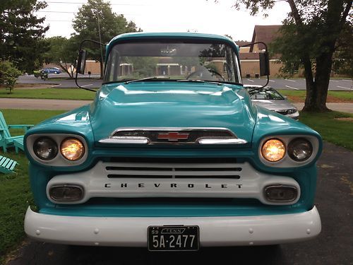 1959 chevrolet apache 32 longbed pickup original restored daily driver ca. truck