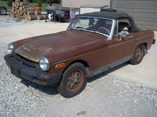 1979 mg midget no reserve &amp; running project car with 3.7 rear differential