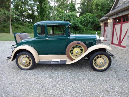 1930 model a ford rumble seat coupe  (restored)