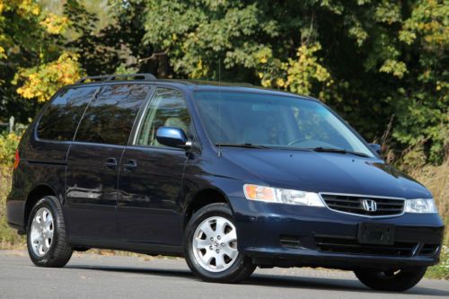 2003 honda odyssey ex-l dvd tv heated leather one owner clean carfax only 92k!
