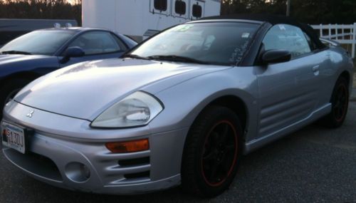 2003 mitsubishi eclipse gts, sporty convertible, low profile tires, custom wheel