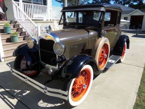 1929 model a special coupe, rumble seat, original, nice chrome, runs great