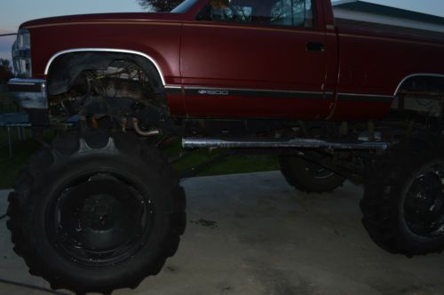 Chevy mud truck  red  good condition