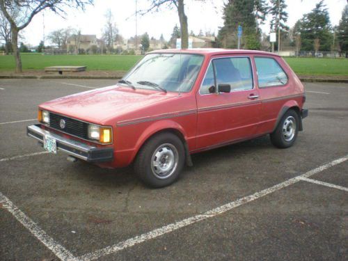 1981 vw rabbit diesel with new 1.9 n/a engine, very clean, no rust, 45 mpg