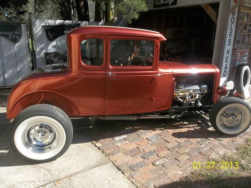 1930 model a 5 window coupe (sort of a hi-boy) hot rod, rat rod, (daily driver)