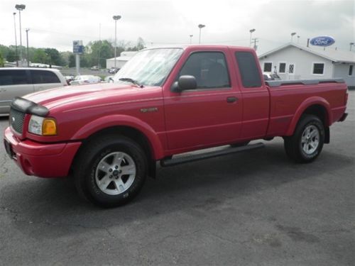 Red ford ranger 2002 4x4 automatic v6 edge