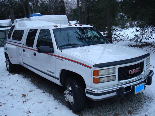 1997 gmc 3500 dually crew cab turbo diesel  southern truck never no rust!