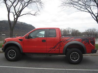 Orange svt raptor extended cab 4x4 extra clean inside and out heated seats