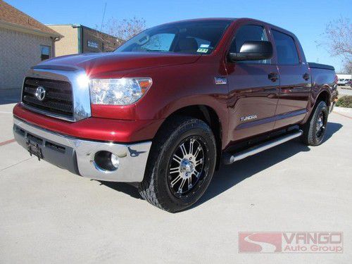 08 toyota tundra crewmax 5.7l force v8 tx-owned leather back-up camara