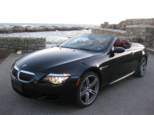 2008 bmw m6 convertible - 14k miles! black on red! fully loaded! do not miss !!!