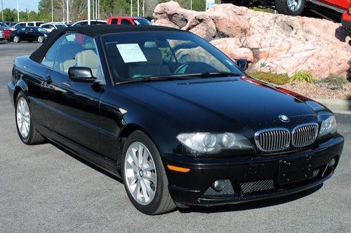 2006 bmw 330ci convertible 68k miles black with black top and tan leather
