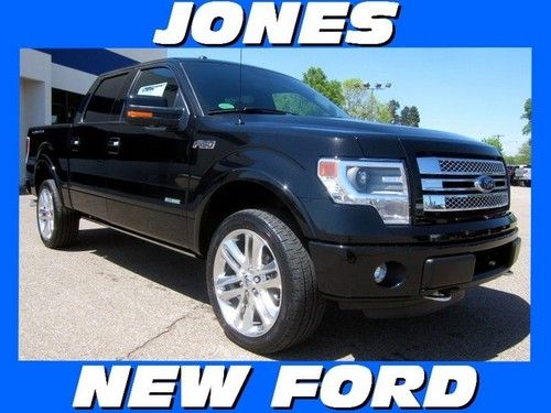 New 2013 ford f-150 4wd supercrew limited ecoboost msrp $54555 tuxedo black