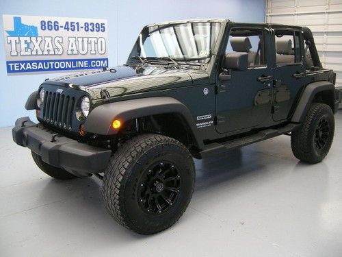 We finance!!!  2010 jeep wrangler unlimited sport 4x4 hard top lifted texas auto