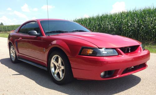 2001 ford mustang svt cobra coupe no reserve!