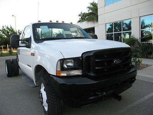 2003 ford f450 4x4  7.3 powerstroke turbo diesel f-450 diesel 7.3 cab and chassi