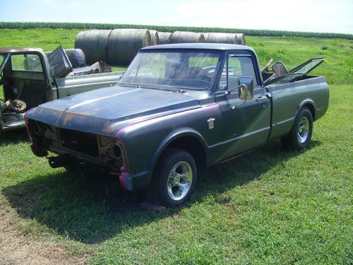 1967 chevrolet c10 short bed project with 1969 c10 and 1992 step side for parts