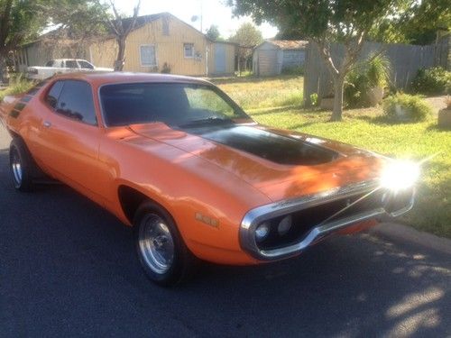 1971 plymouth roadrunner 318 auto real muscle car look  project