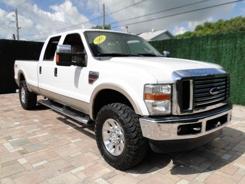 2008 ford f-350 crew cab truck one owner 4x4 leather cruise air power package