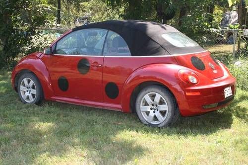 2007 volkswagen beetle 2.5 convertable 2-door 2.5l - ladybug car!!