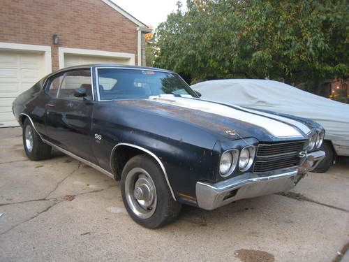 1970 chevrolet chevelle true ss 396 4 speed over 70 photos!! project super sport