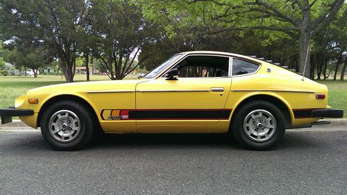 1977 datsun 280z zap edition yellow original 80k miles nissan extra set decals