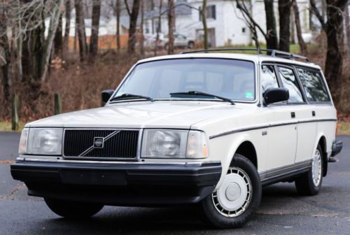 1987 volvo 240 wagon 1 owner serviced wagon low 90k miles reliable rare carfax