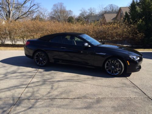 2013 bmw 640i base convertible 2-door 3.0l black/with m6 wheels and tires