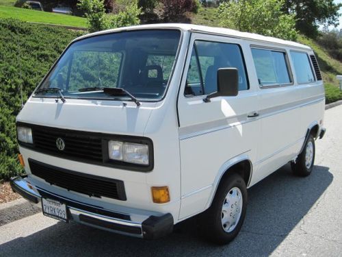 1987 volkswagen van/ camper-  like new-  112k miles-  no reserve ca survivor