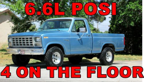 New 351m/400 6.6l crate motor shortbed 4spd posi 4x4 good clean truck new tires