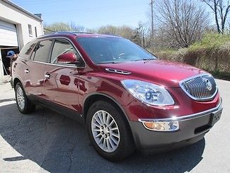 2008 red enclave awd cxl loaded navigation leather captain chairs panoramic roof