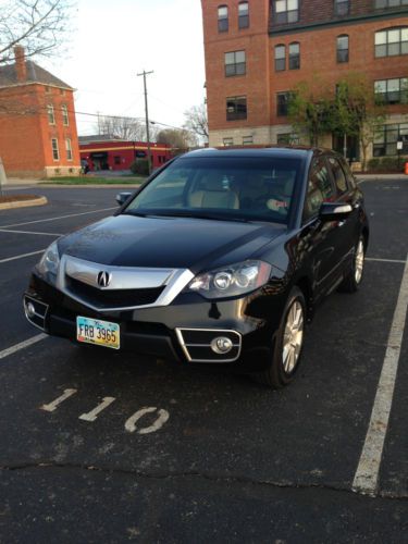 2010 acura rdx sh-awd w/ technology package black ext taupe int great condition!