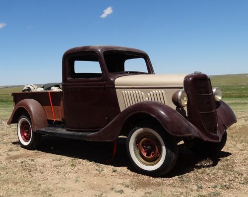 1935 ford half ton pickup truck (1/2 ton)- great project!